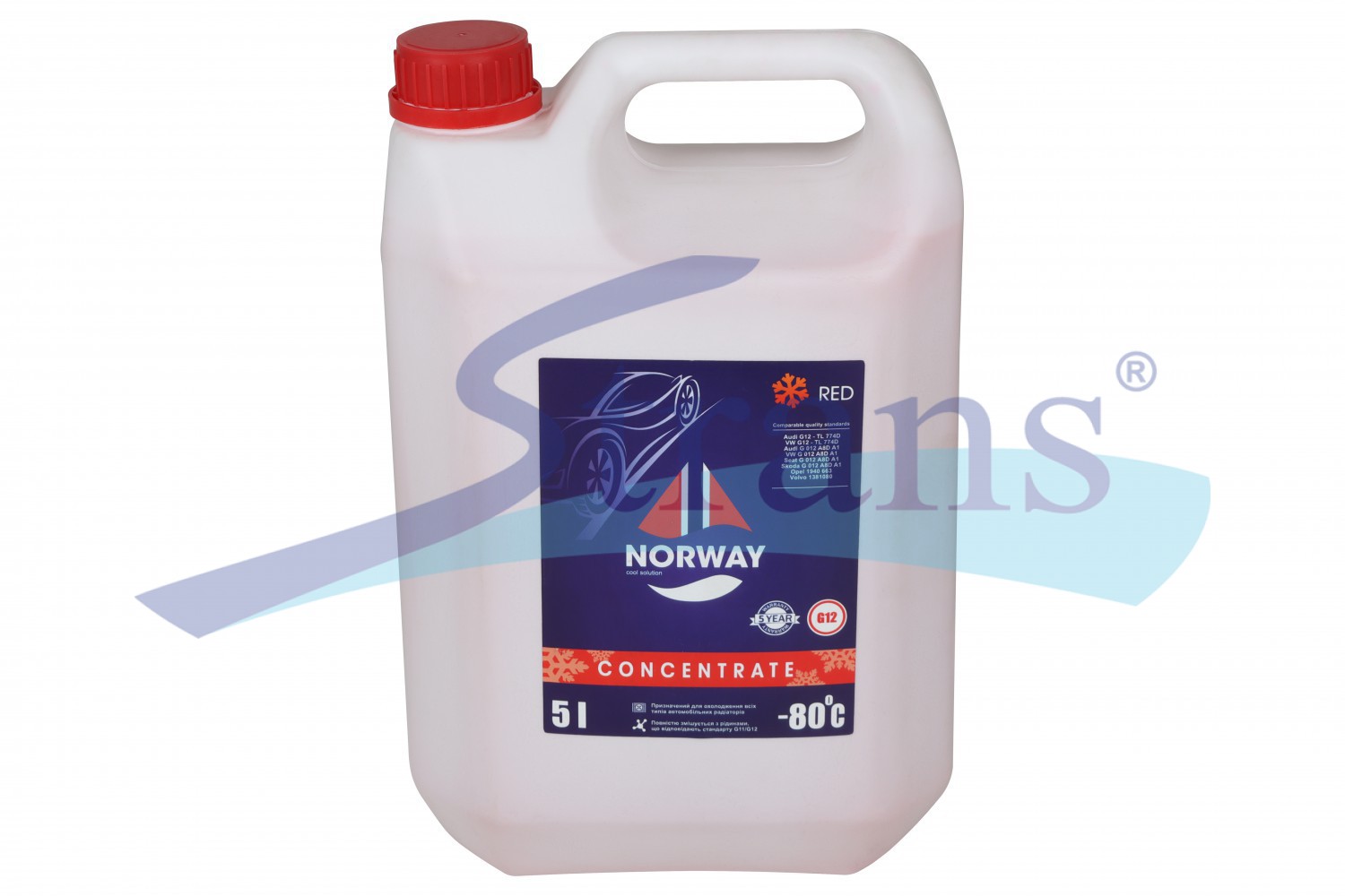 Концентрат Антифризу Norway G12 -80°C 5Л. (Червоний) Norwayg125L